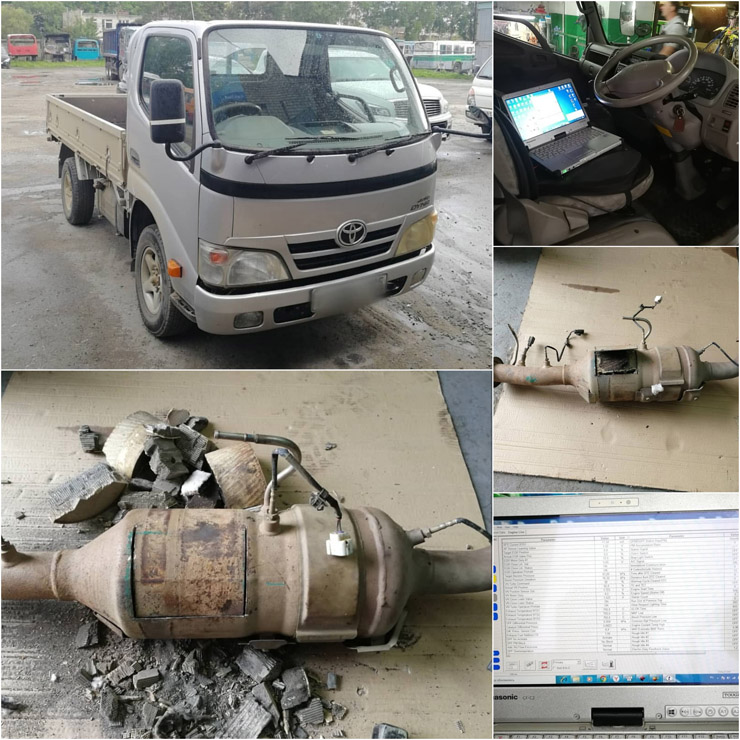 Toyota Dyna — отключение системы DPF в г.Находка